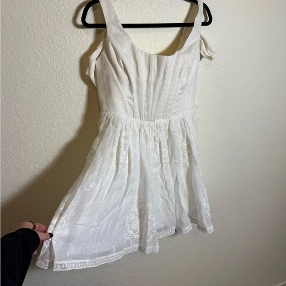 ZIMMERMANN Alight Corset White Mini Dress